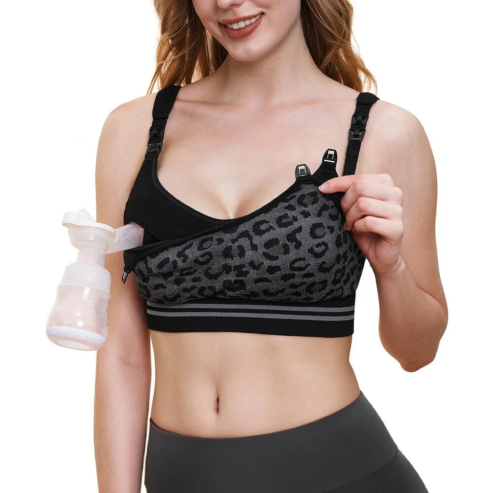Momcozy Black Pumping Bra Hands Free M